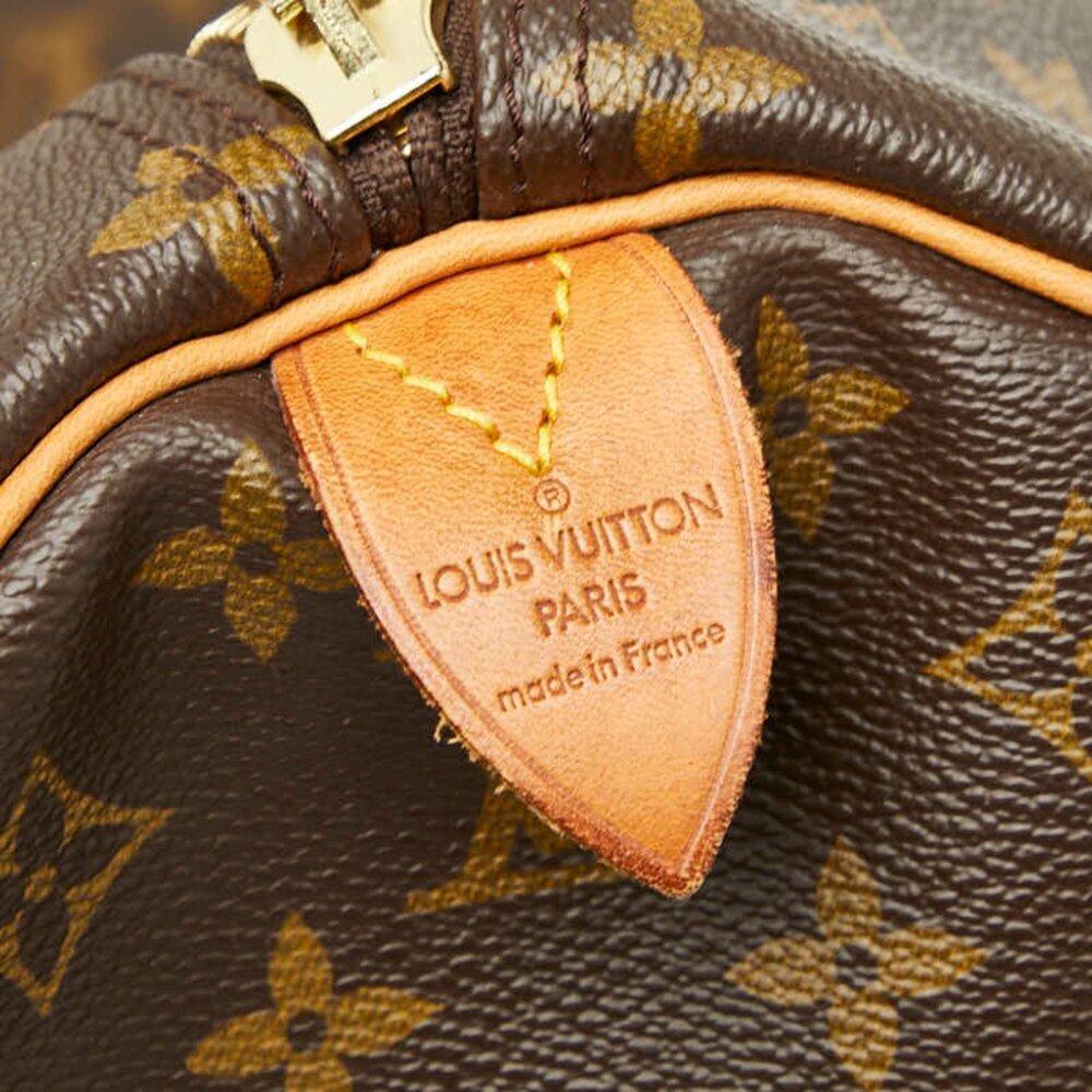 LOUIS VUITTON Brown Monogram Leather Keepall 60 Boston Bag - Picture 14 of 15